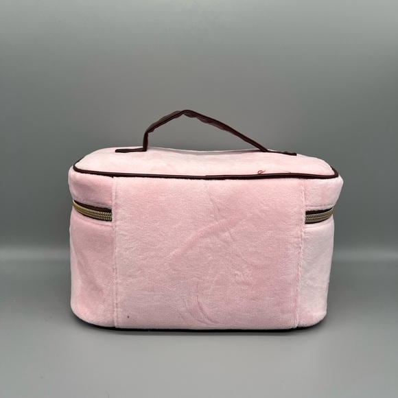 Juicy couture pink velour cosmetic bag - Picture 2 of 10